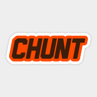 CHUNT - Nick Chubb and Kareem Hunt Brown Sticker